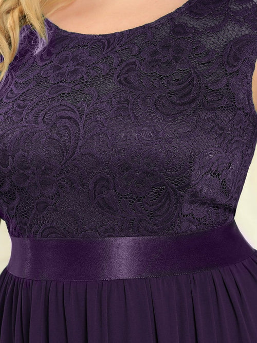 Classic round neck sexy backless lace tight bride mother skirt