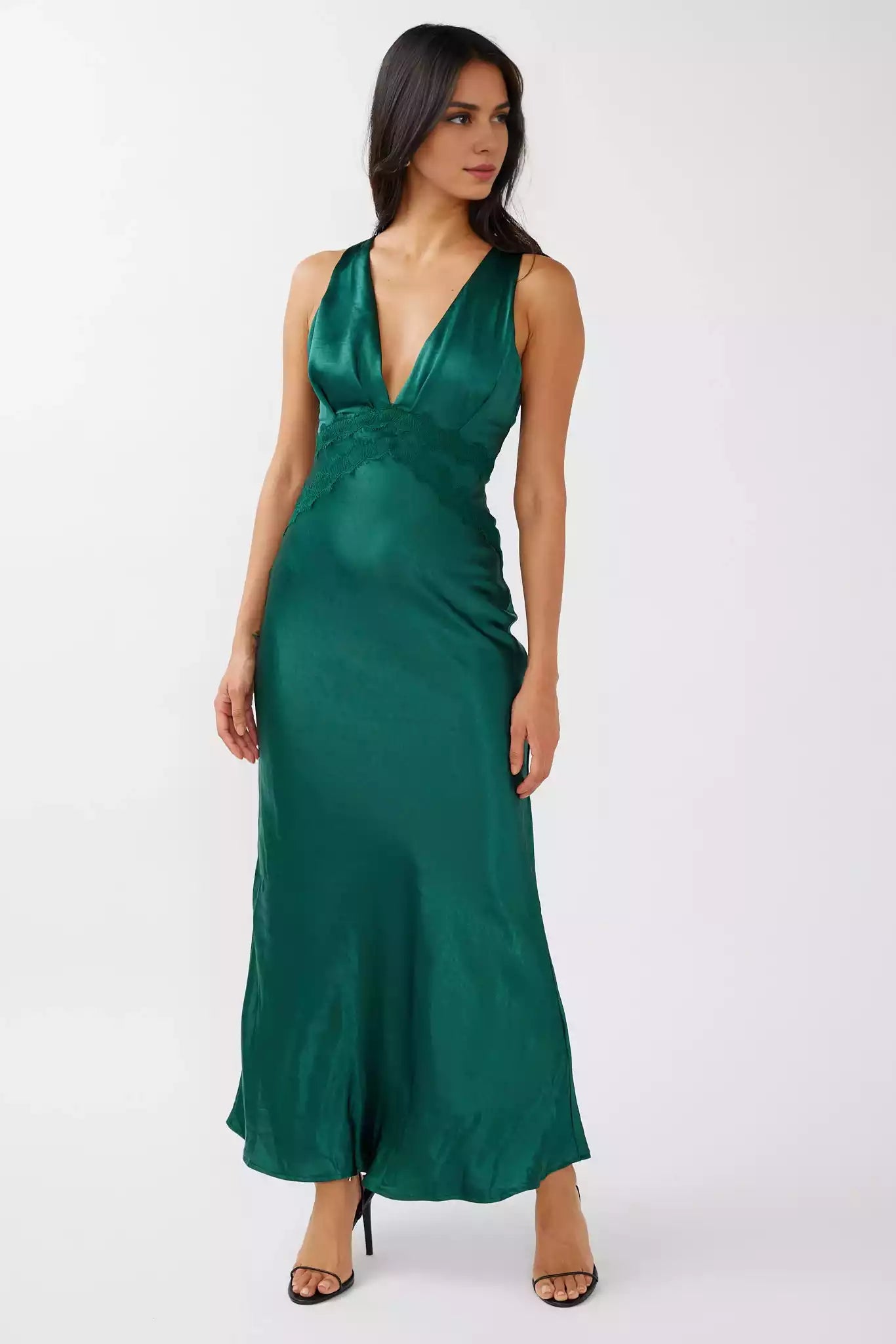 Exquisite satin lining, cross straps, lace edges, non elastic invisible zipper, Bridesmaid Dresses