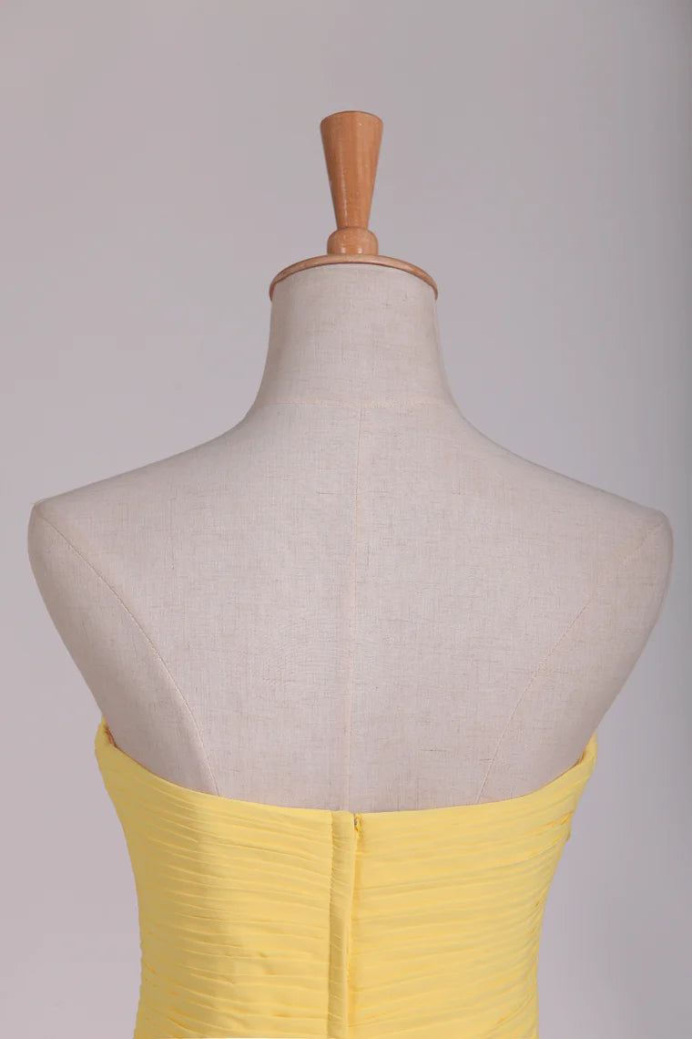 Sweet A-line chiffon embellished beads and ruffled edge short/mini dress