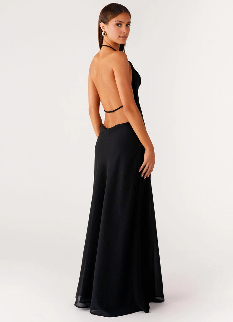 OKBBN Elegant Front Collar Beaded Strap Low Waist Homecoming Dresses