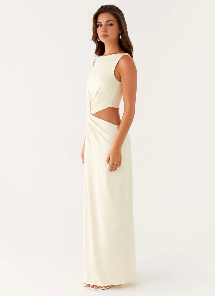 OKBBN Elegant High Collar, Low Waist Skirt silhouette Prom Dresses