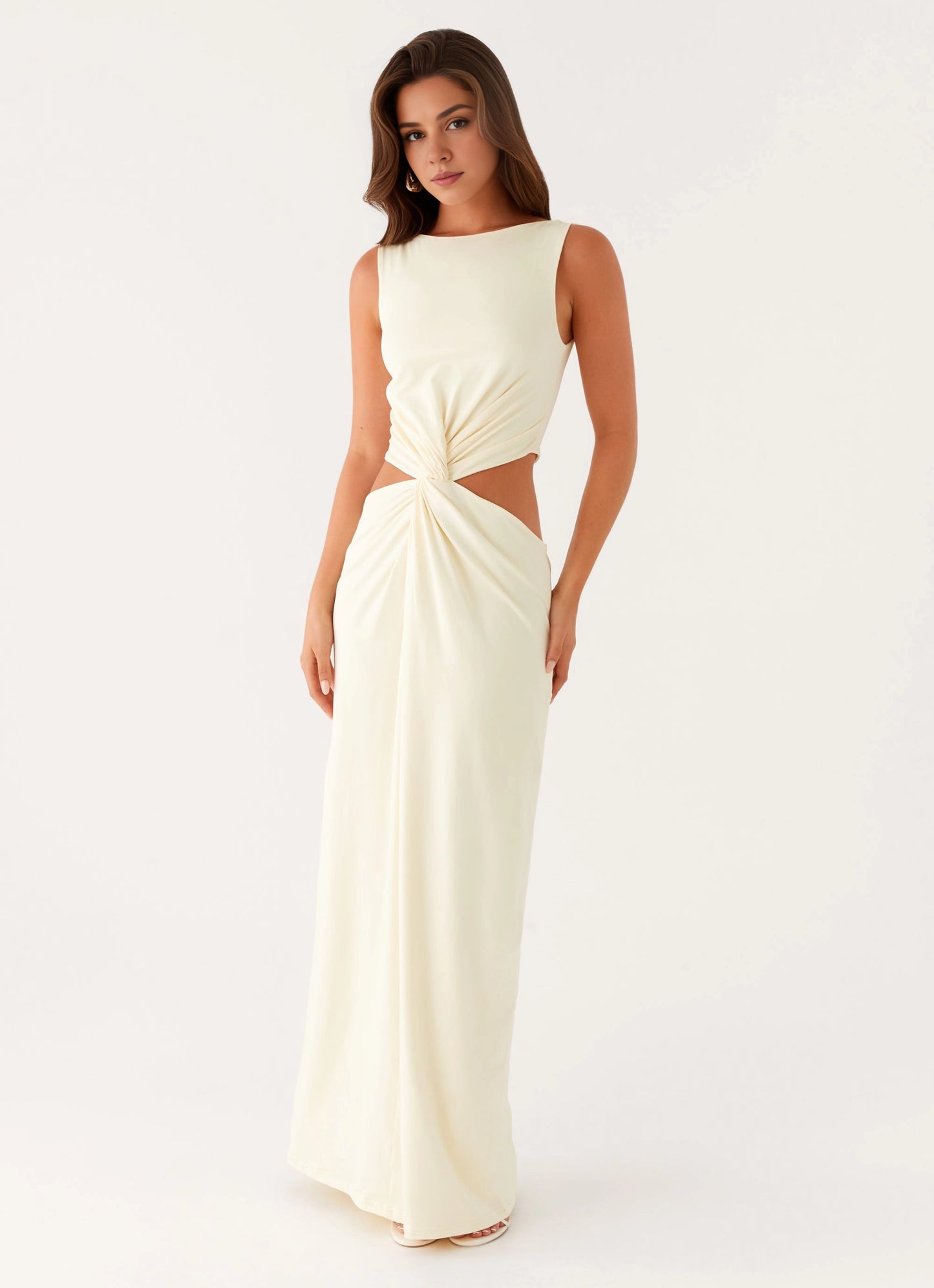 OKBBN Elegant High Collar, Low Waist Skirt silhouette Prom Dresses