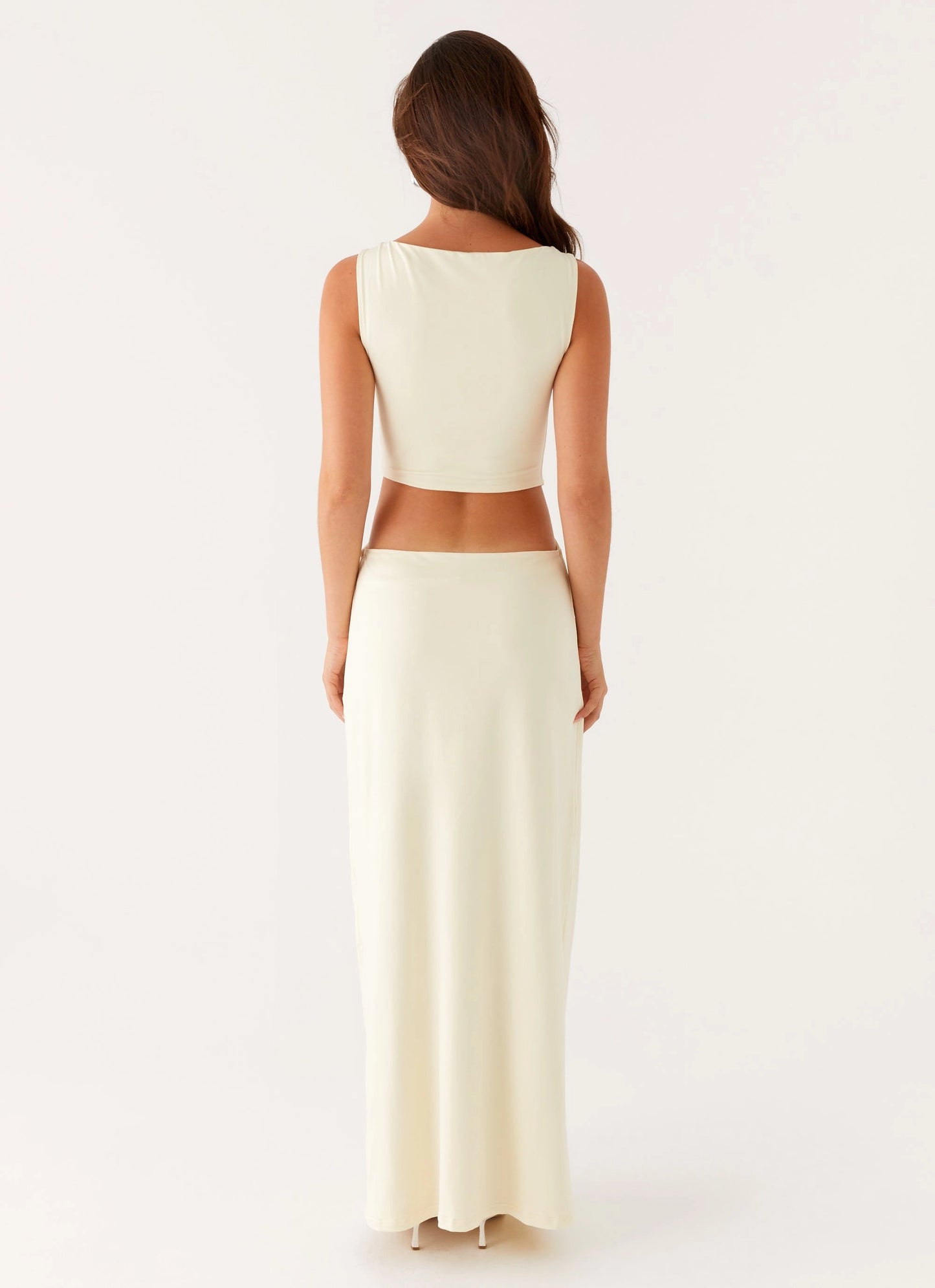OKBBN Elegant High Collar, Low Waist Skirt silhouette Prom Dresses