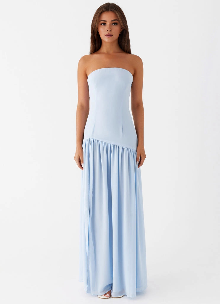 OKBBN Elegant Off Shoulder Lined Tight corset Semi Transparent Chiffon Skirt Prom Dresses