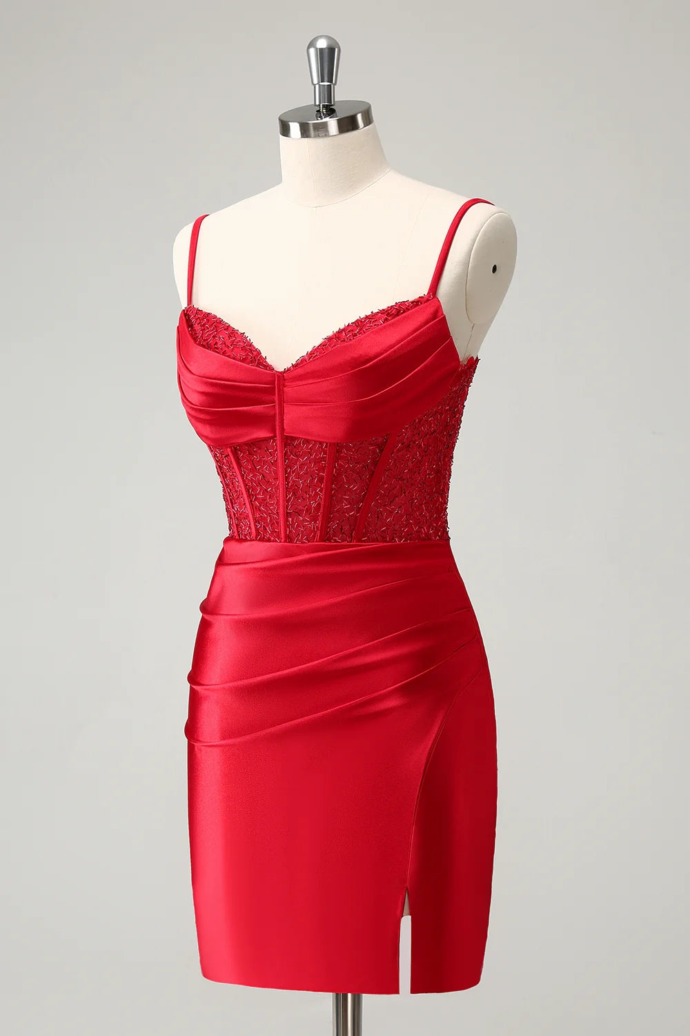 OKBBN Elegant Tight corset Short Back Strap Homecoming Dresses