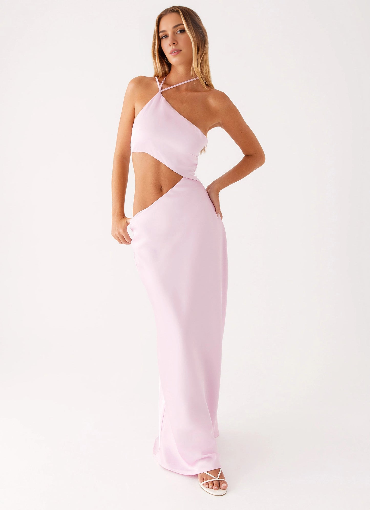 OKBBN's bold and eye-catching side hollow hem asymmetrical Prom Dresses
