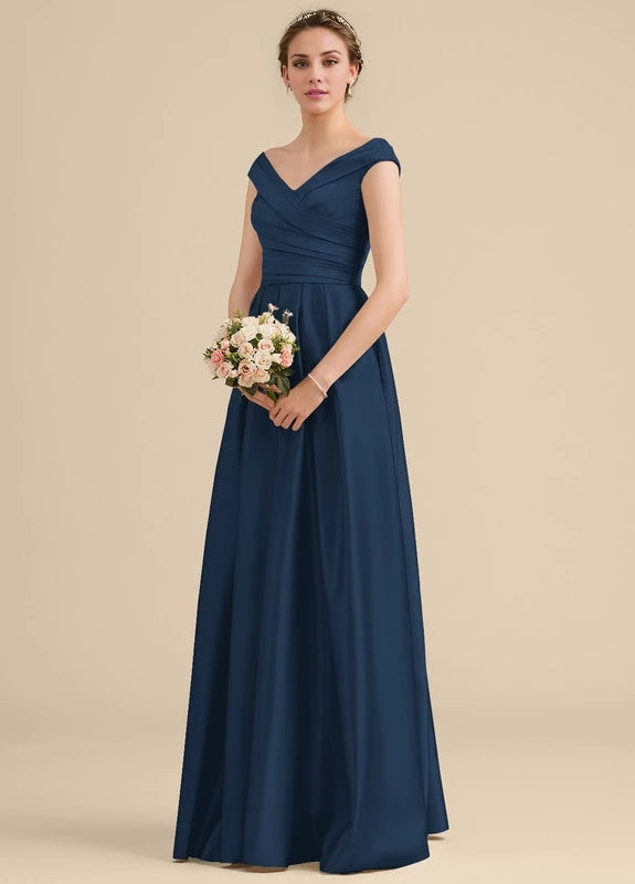 OKBBN's charming V-neck sleeveless backless Prom Dresses