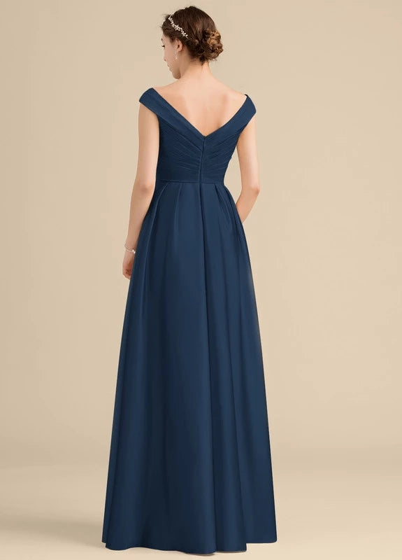 OKBBN's charming V-neck sleeveless backless Prom Dresses