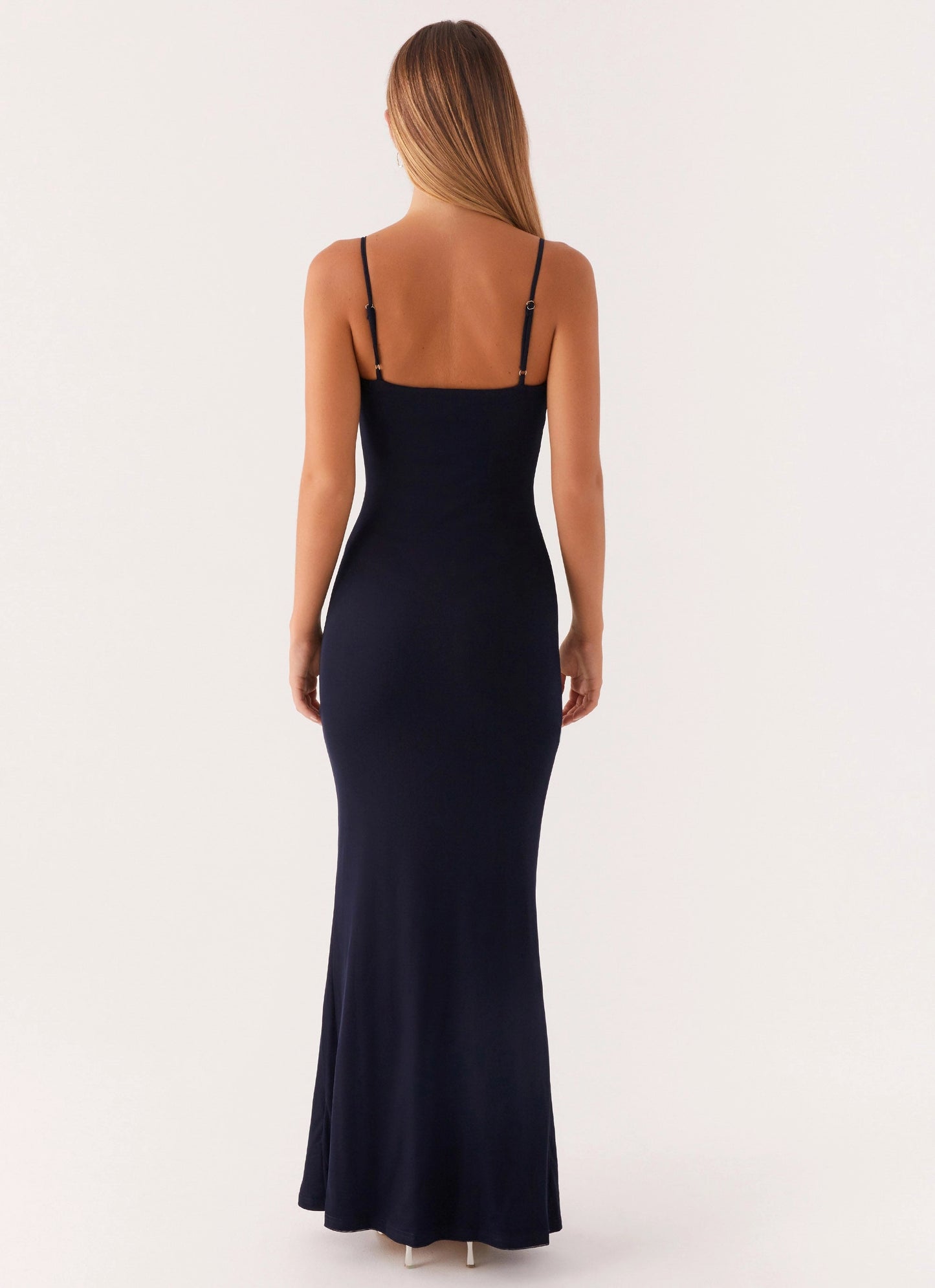OKBBN's charming and elegant flowing lightweight mesh fabric princess neckline Prom Dresses
