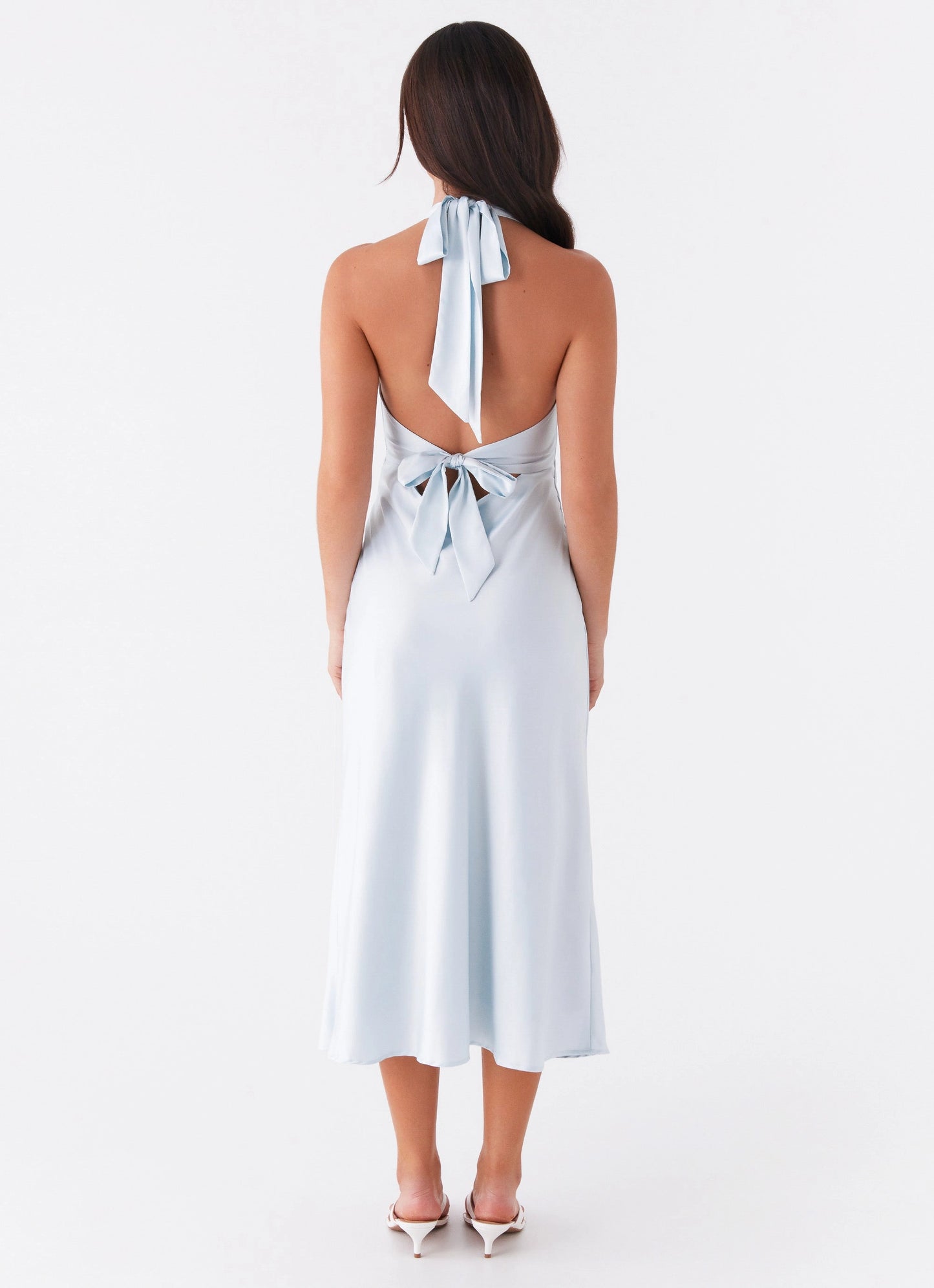 OKBBN's charming diagonal cut, fully lined chest pleats, smooth and natural Prom Dresses