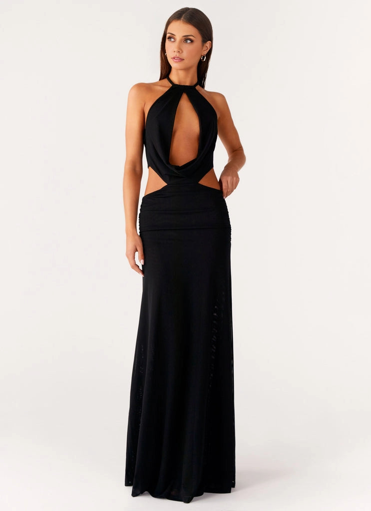 OKBBN's charming fully lined elastic mesh fabric, long front grille with hollowed out back straps and pleated Homecoming Dresses