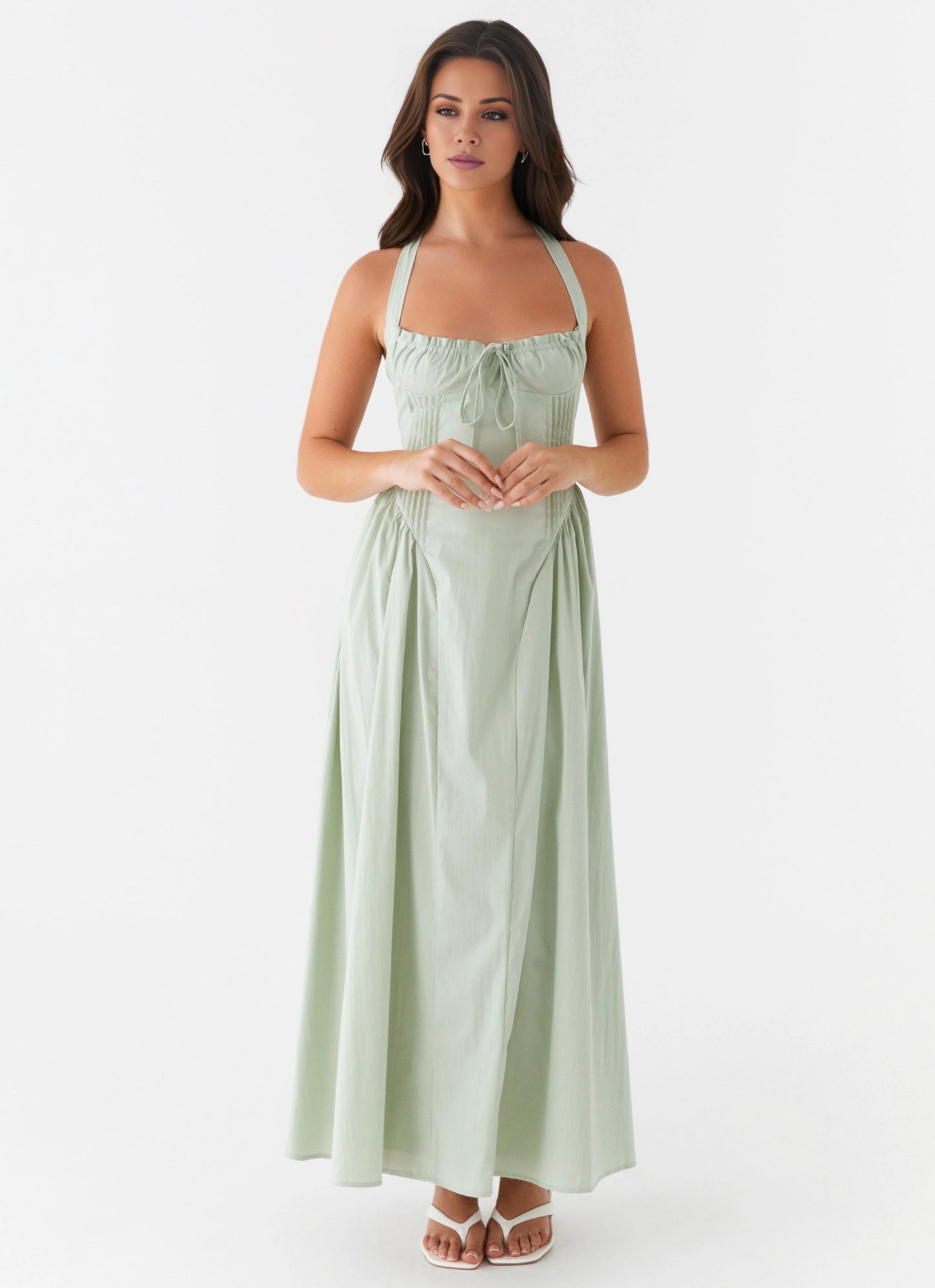 OKBBN's charming hanging neck with a long, thick neck strap and exposed back is the focus of attention, Prom Dresses