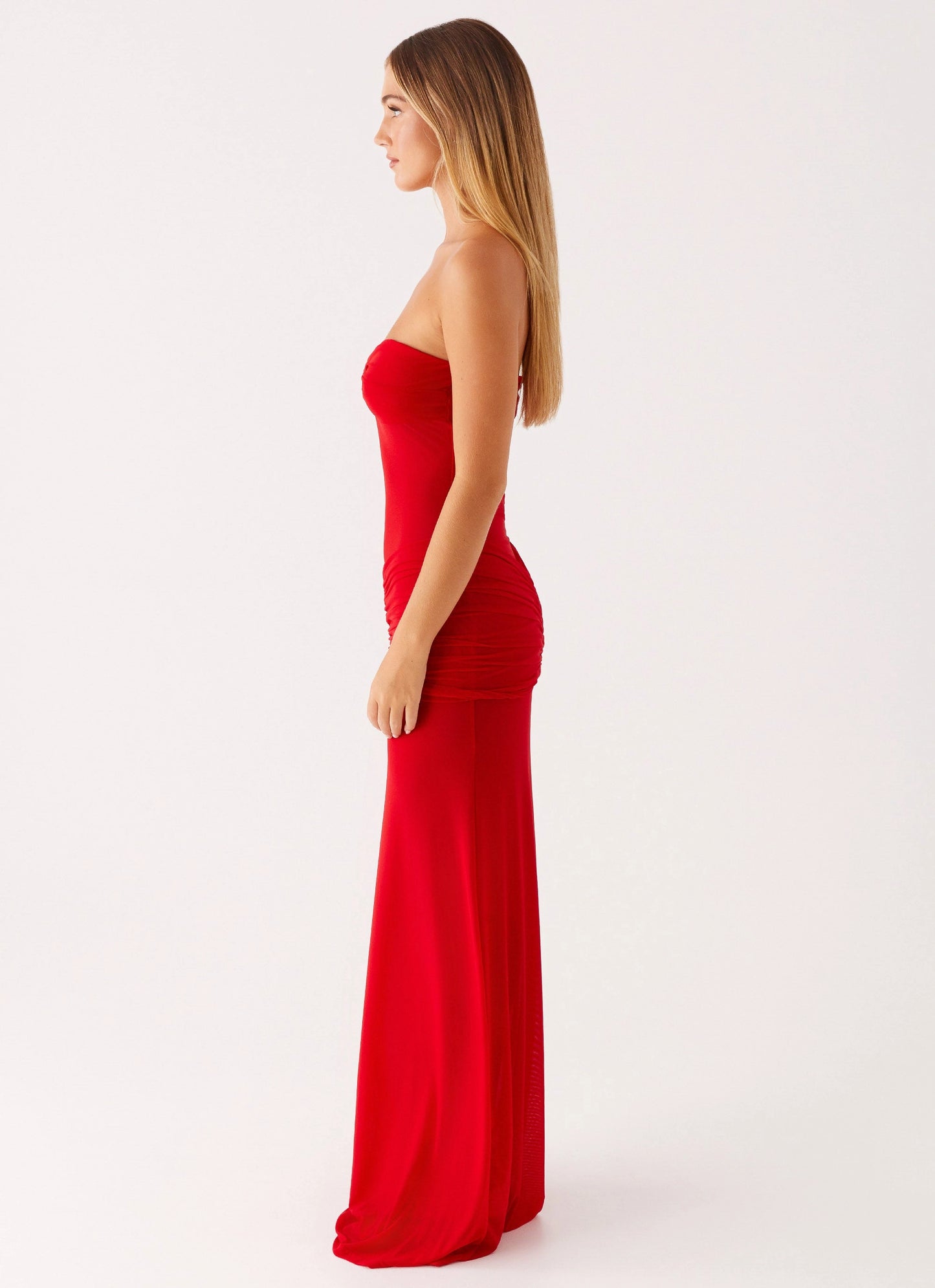 OKBBN's charming heart-shaped neckline pleated tight corset is lightweight and elegant Prom Dresses