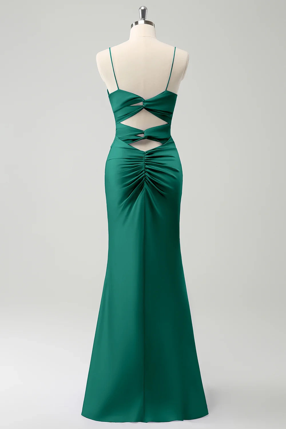 OKBBN's charming mermaid front cross pleated long Bridesmaid Dresses