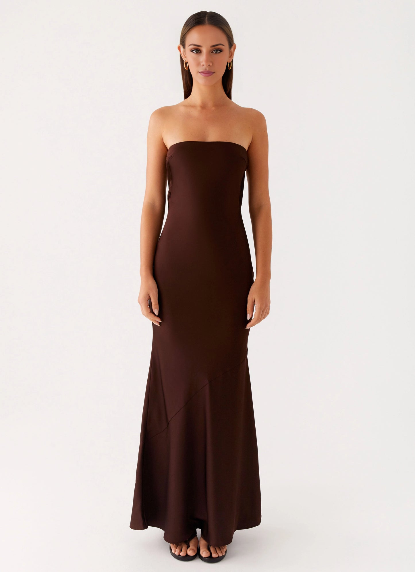 OKBBN's charming off shoulder skirt is long, flowing, and low back, showcasing an elegant temperament Prom Dresses