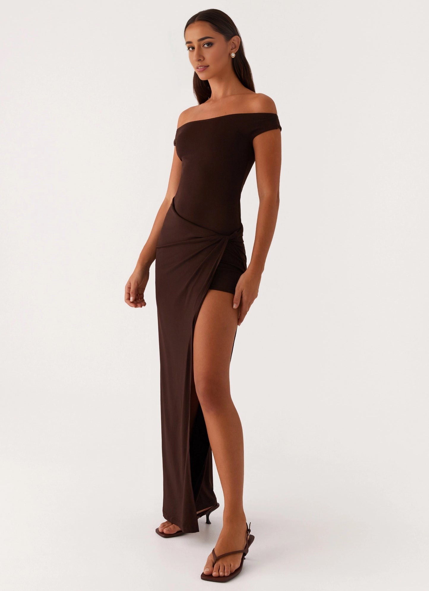 OKBBN's charming off shoulder stitching and exquisite pleats showcase your graceful figure Prom Dresses