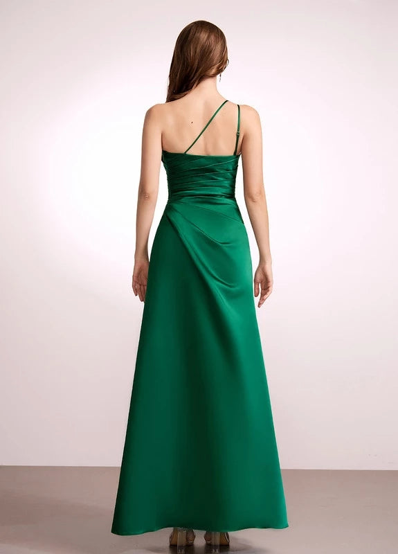 OKBBN's charming slim shoulder strap pleated sleevelessProm Dresses