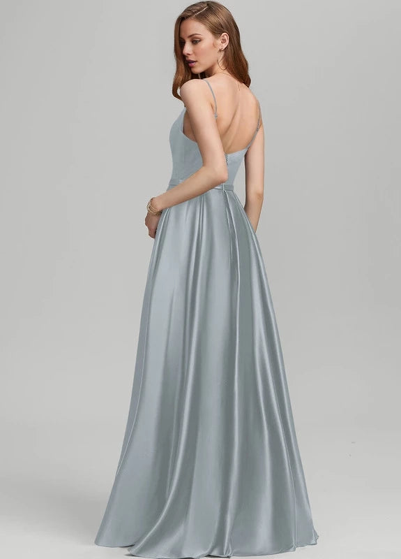 OKBBN's charming slim shoulder strap sleeveless backless Prom Dresses
