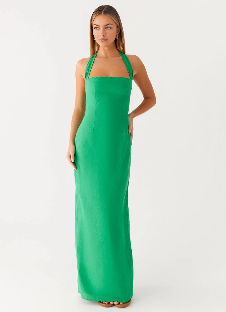 OKBBN's charming straight neck thick hanging neck shoulder strap with a smooth and slim fit cut Prom Dresses