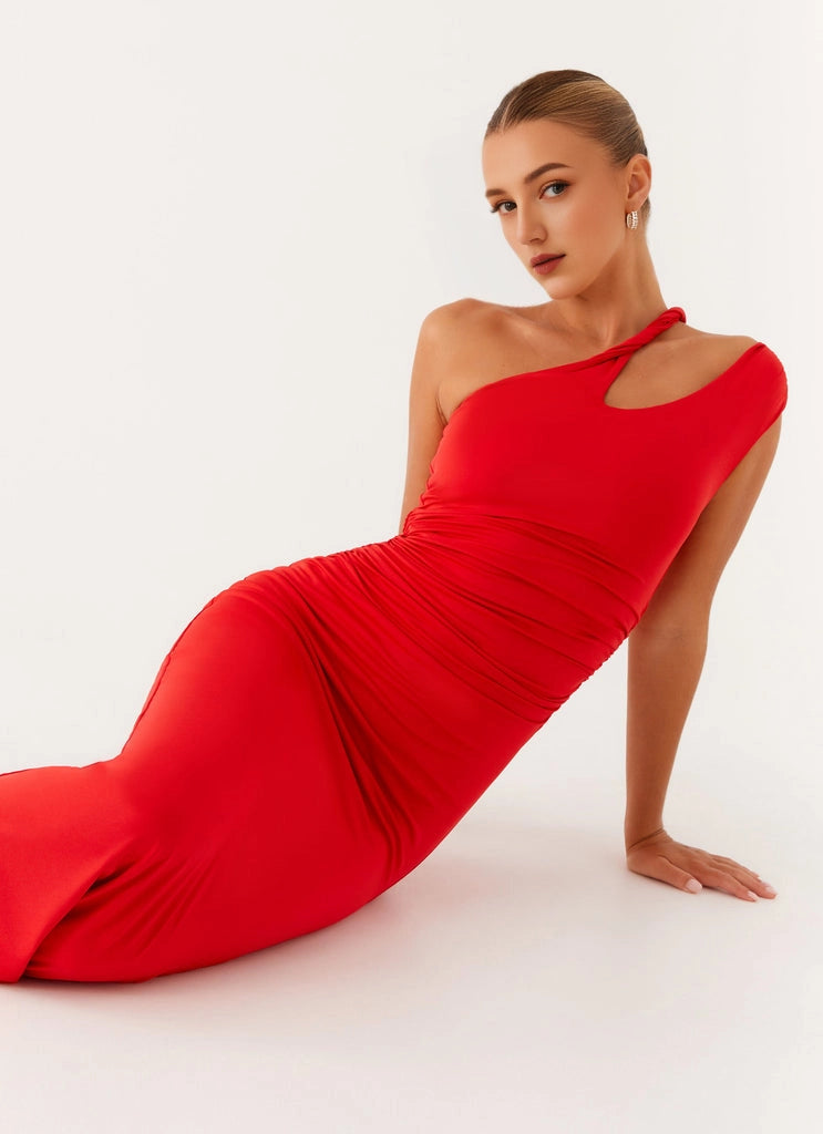 OKBBN's charming twisted shoulder strap pleats Homecoming Dresses