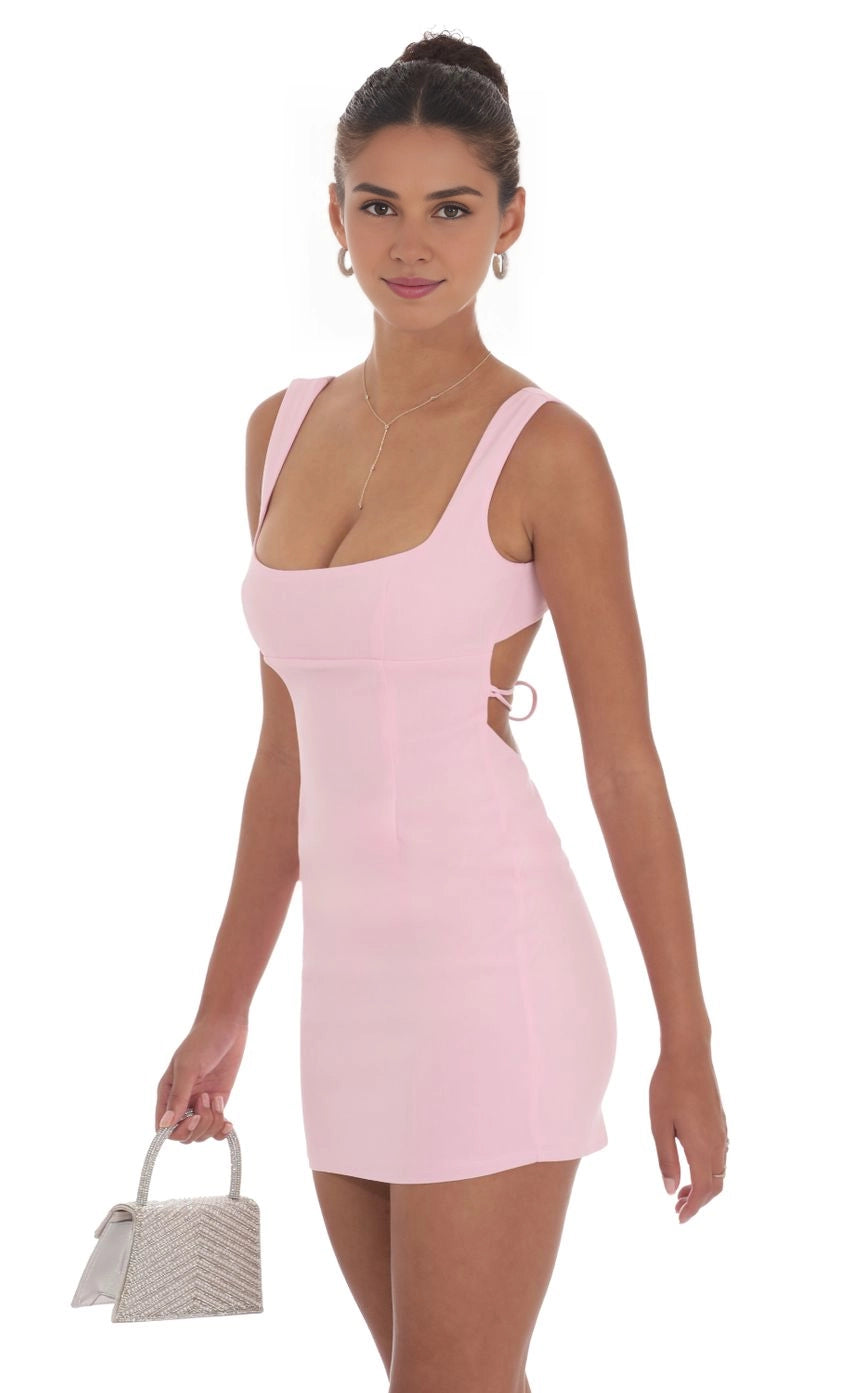 OKBBN's charming wide shoulder strap sleeveless minimalist backless tight fitting Homecoming Dresses