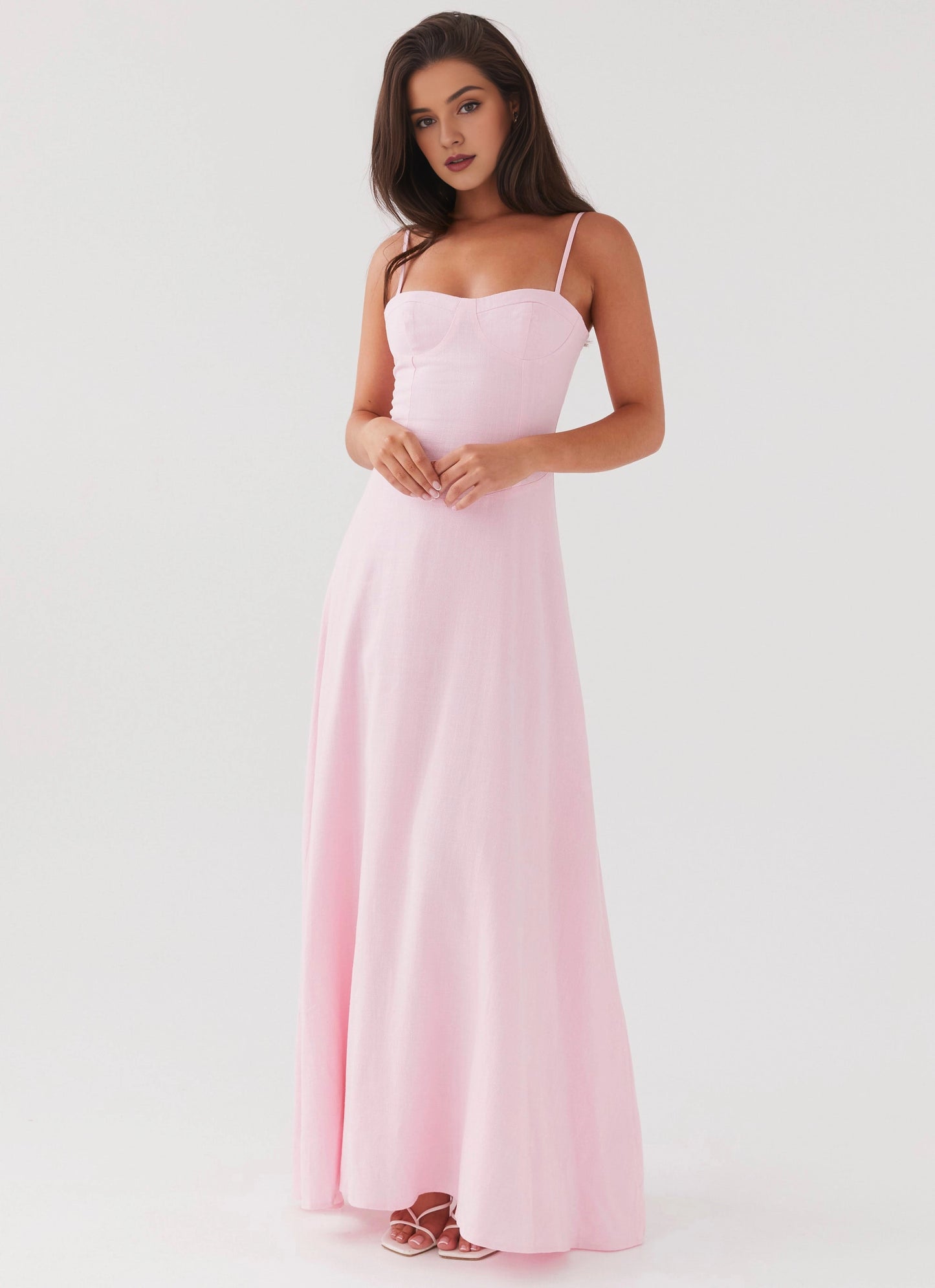 OKBBN's classic heart-shaped collar with an extra long skirt and slim A-line skirt Prom Dresses