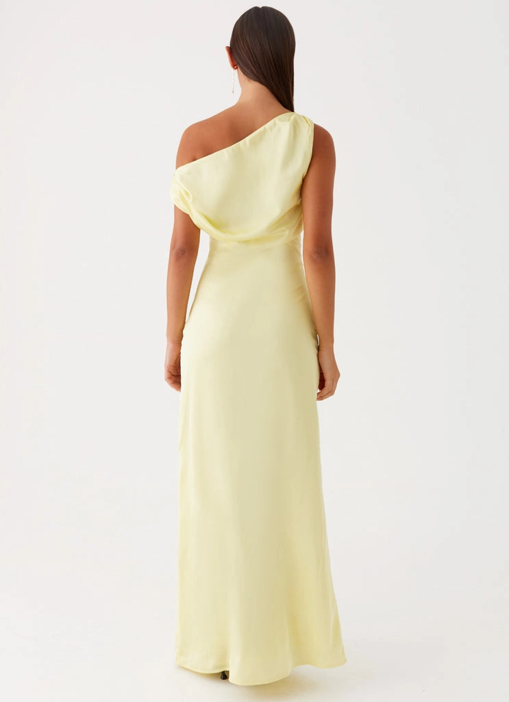 OKBBN's elegant and avant-garde off shoulder slim fit cut with shoulder pleats and a close fitting design Prom Dresses