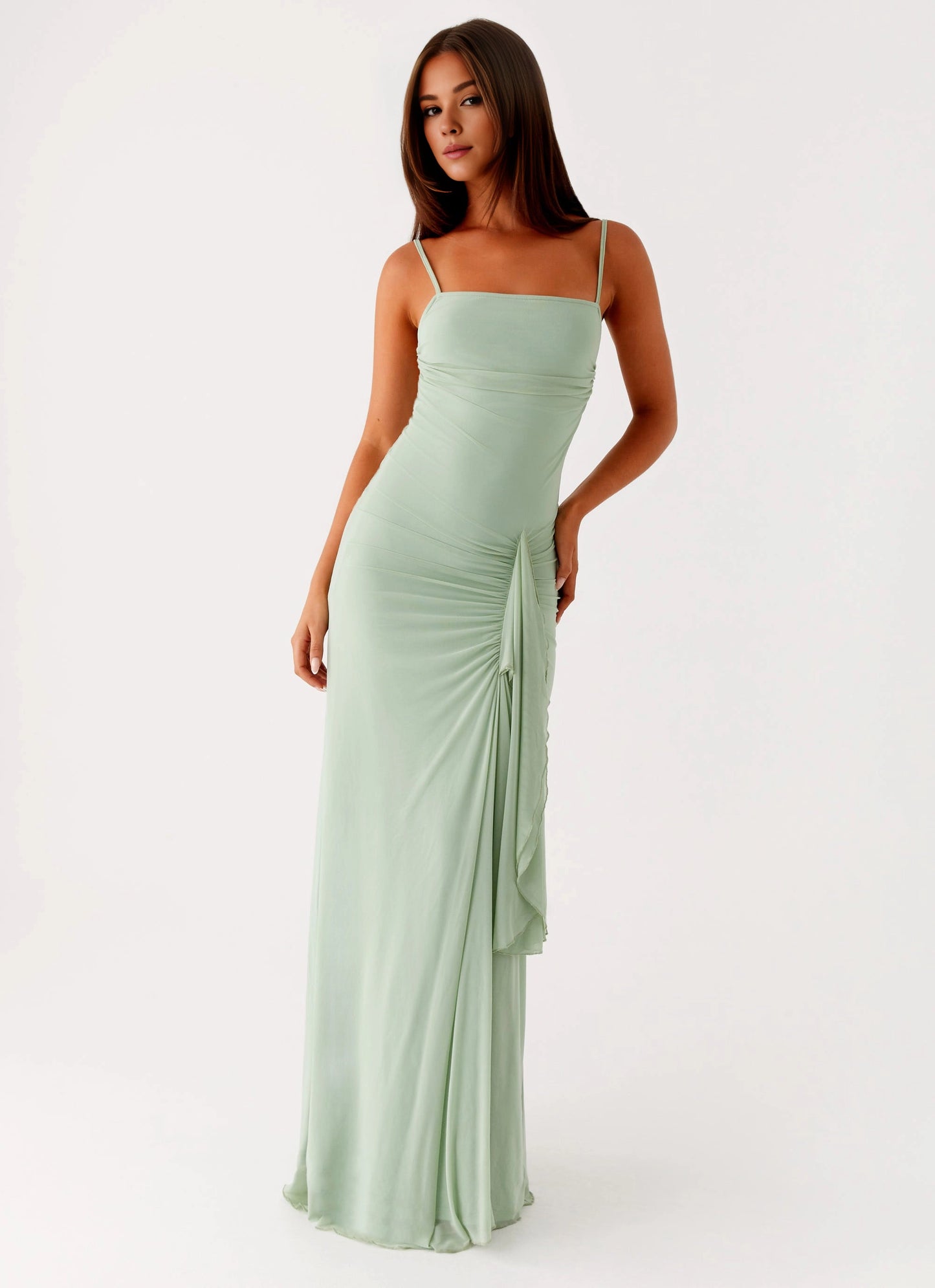 OKBBN's elegant and bold straight neckline is simple yet exquisite with charming details Prom Dresses