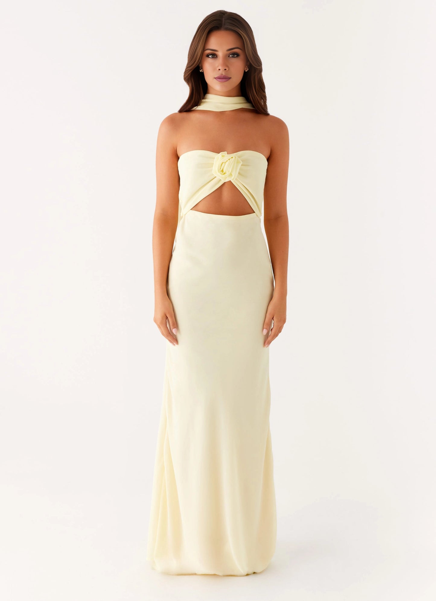 OKBBN's elegant slim fit pleated corset highlights graceful curves Prom Dresses