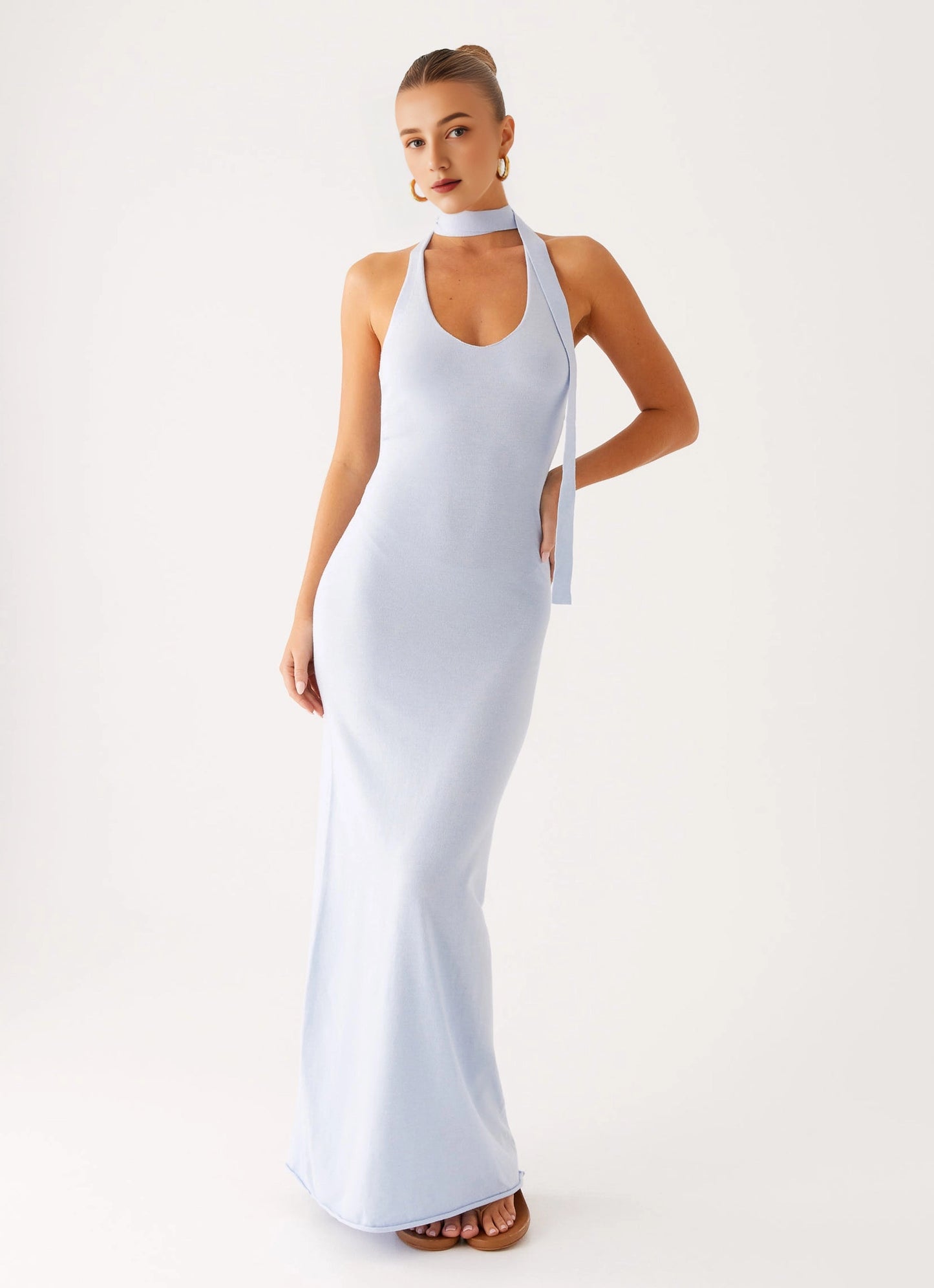 OKBBN's elegant stretch knit slim cut Prom Dresses