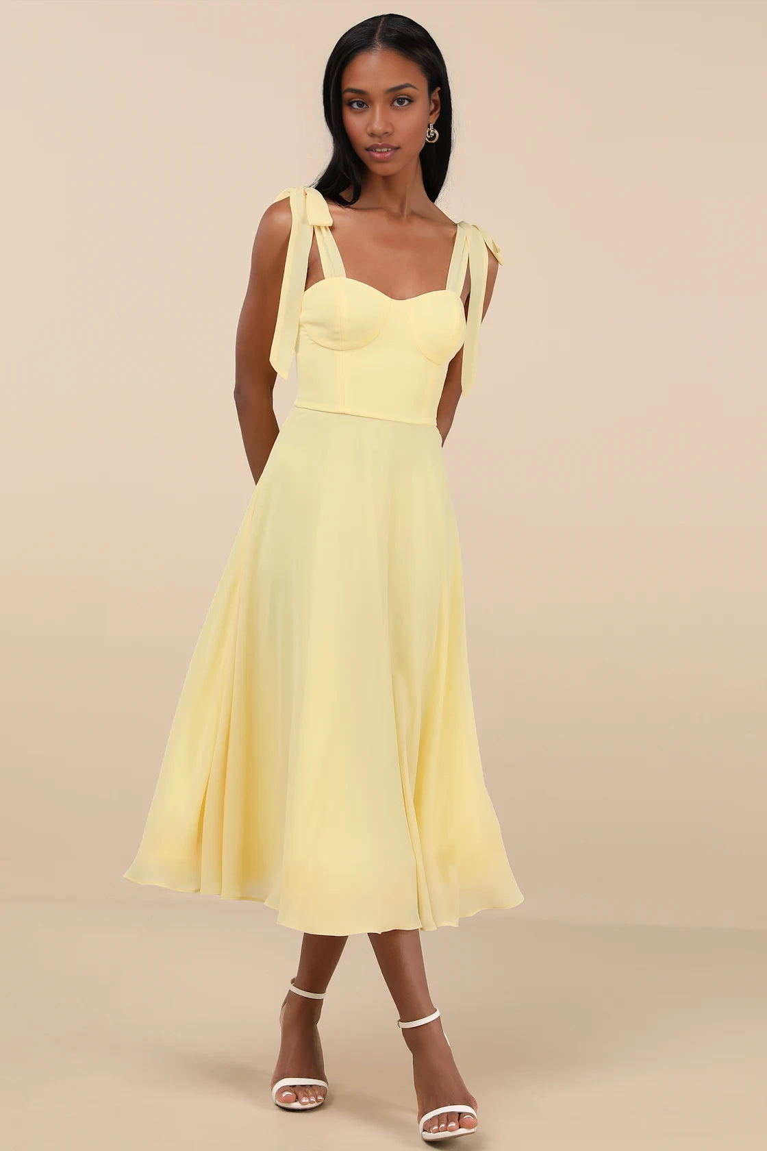 OKBBN's exquisite and charming lace up A-line medium length Homecoming Dresses