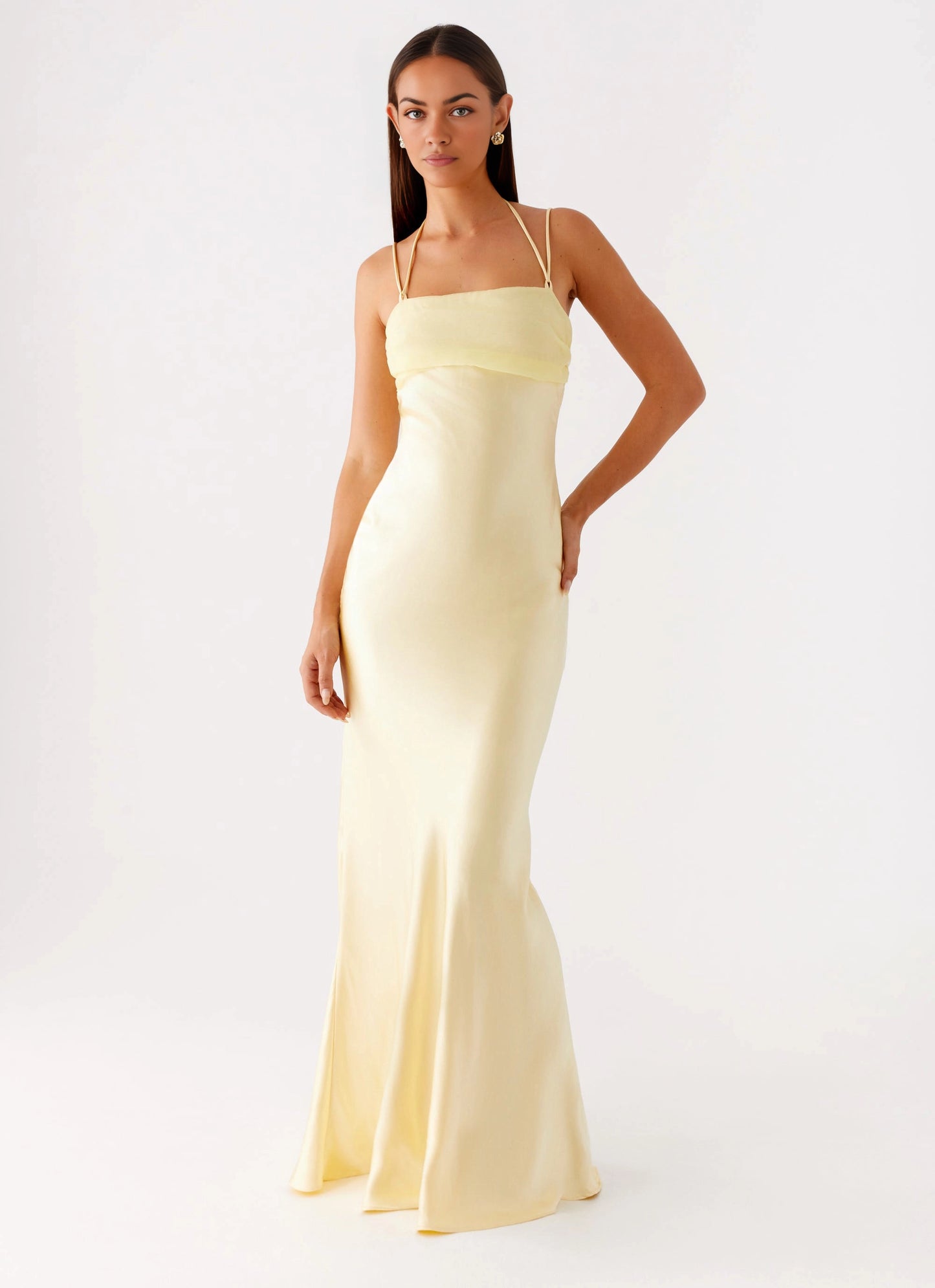 OKBBN's exquisite and classic square neckline perfectly decorates the face shape, and the contour is simple and neat Prom Dresses