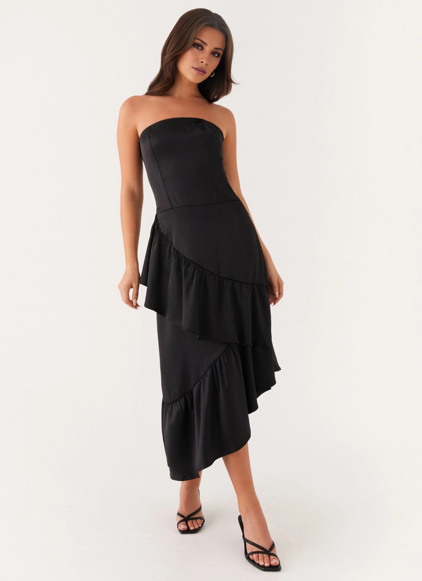 OKBBN's exquisite and elegant luxurious satin fabric has an excellent drape, with off shoulder full lining Prom Dresses