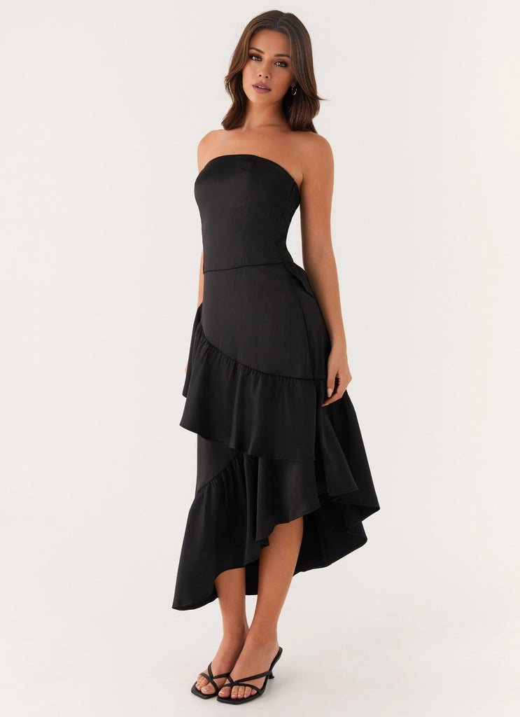 OKBBN's exquisite and elegant luxurious satin fabric has an excellent drape, with off shoulder full lining Prom Dresses