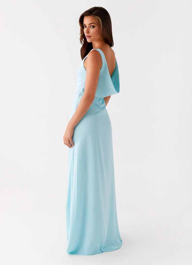 OKBBN's exquisite and eye-catching square neckline open back scarf Prom Dresses
