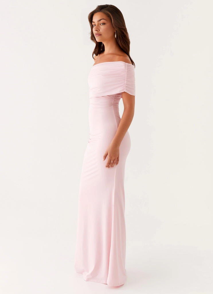 OKBBN's exquisite and fashionable single shoulder strap chest pleated silhouette Prom Dresses