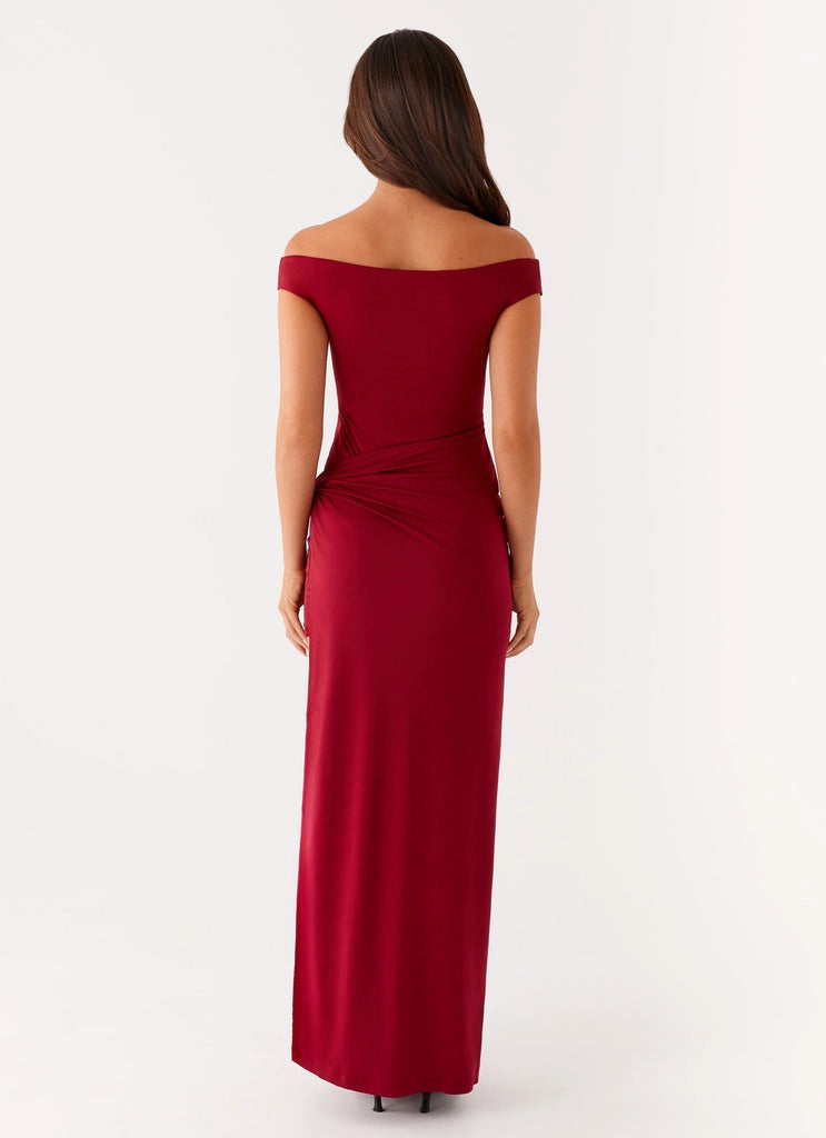 OKBBN's exquisite off shoulder collar with excellent drape, Prom Dresses