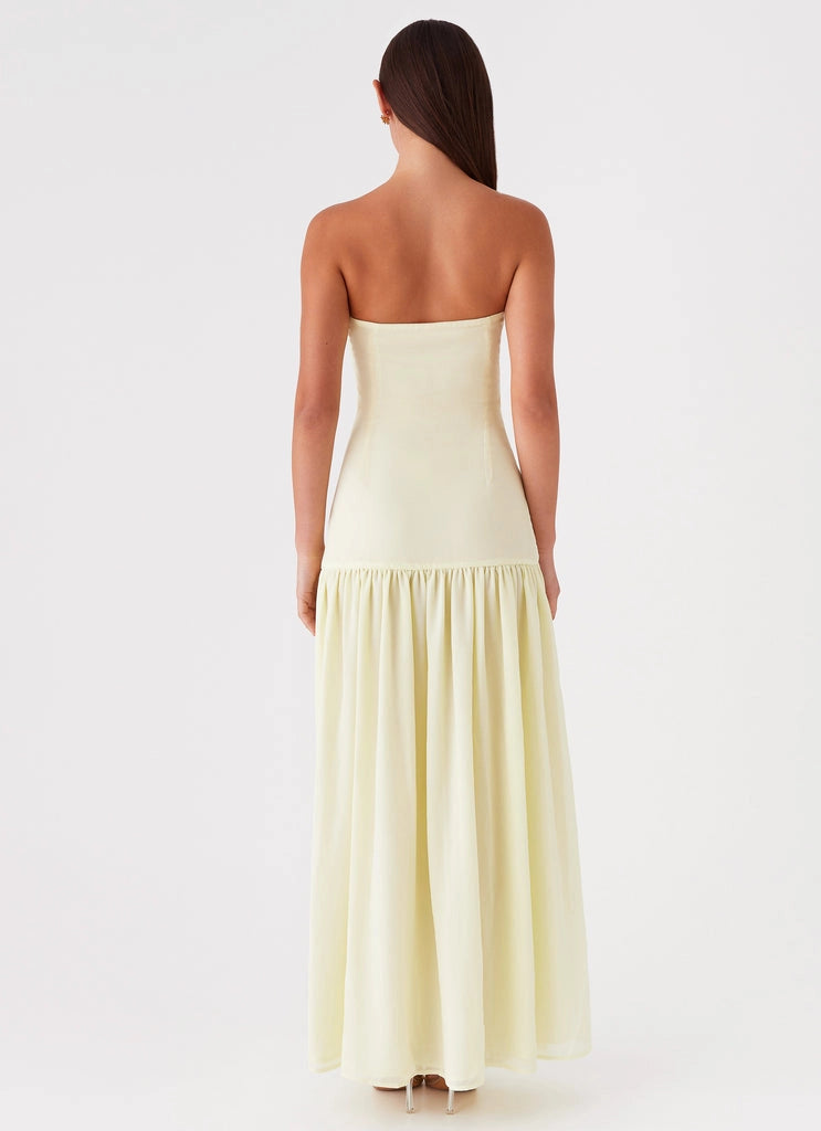 OKBBN's fashionable off shoulder highlights the delicate and elegant front slit Prom Dresses