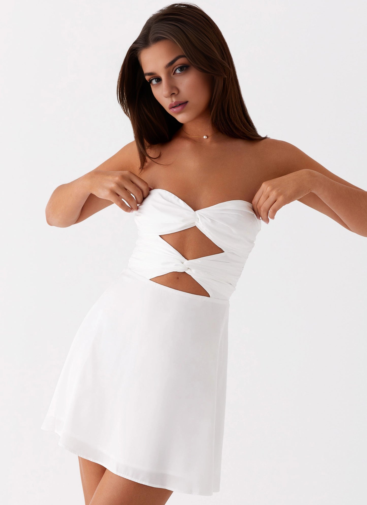 OKBBN's fashionable off shoulder pleated slim fit exudes elegance with Prom Dresses