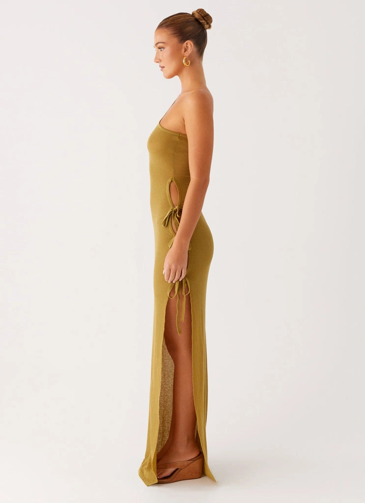 OKBBN's highly anticipated unlined ultra long semi transparent knitted fabric Homecoming Dresses