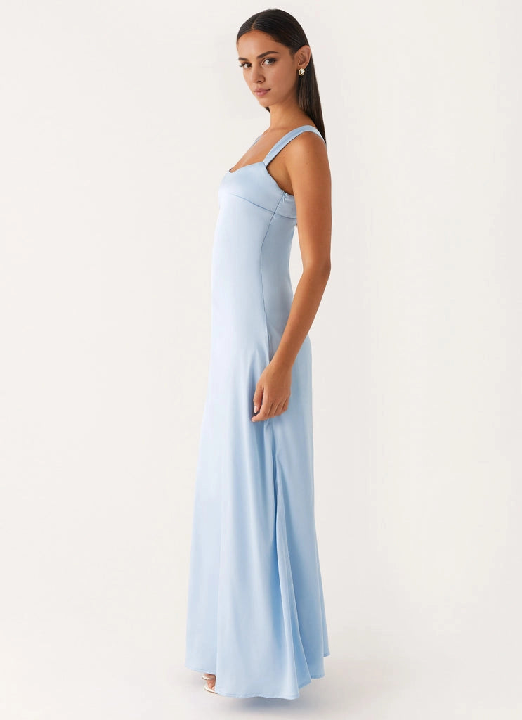 OKBBN's luxurious round neck, elegant and flowing, with a fully lined design, Homecoming Dresses
