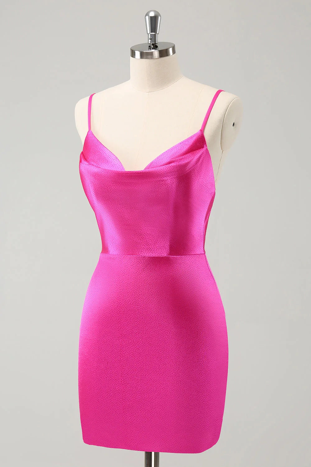 OKBBN's minimalist hanging collar backless tight short Homecoming Dresses