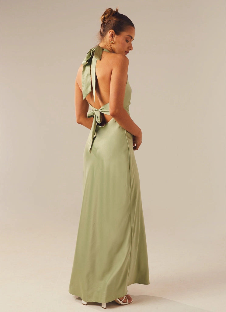 OKBBN's perfect thick satin V-neck backless stunning Prom Dresses