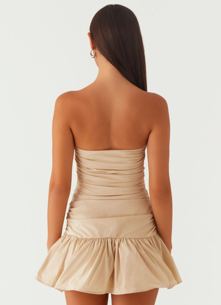 OKBBN's playful off shoulder pleated hem, side flared skirt, and eye-catching Prom Dresses