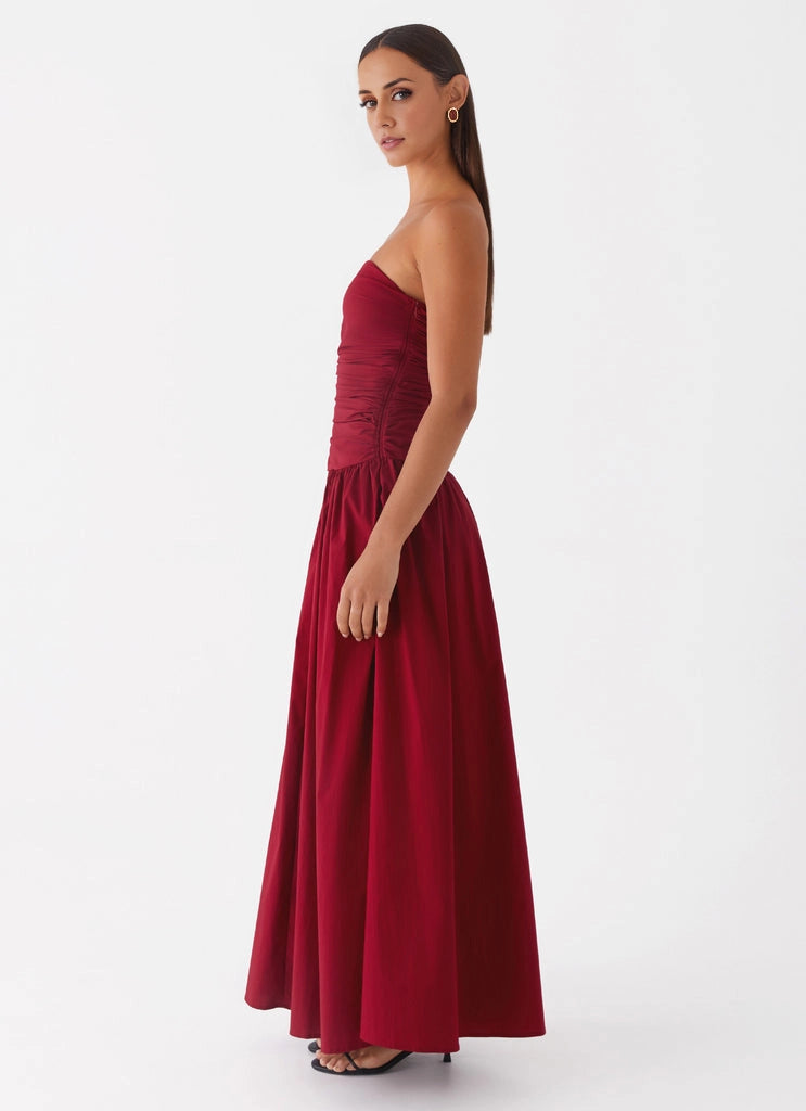 OKBBN's relaxed and elegant pleated side low waisted flared skirt with graceful silhouette Prom Dresses