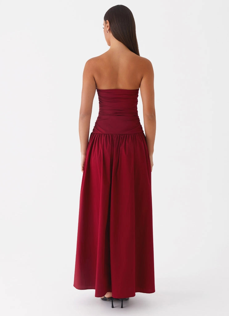 OKBBN's relaxed and elegant pleated side low waisted flared skirt with graceful silhouette Prom Dresses