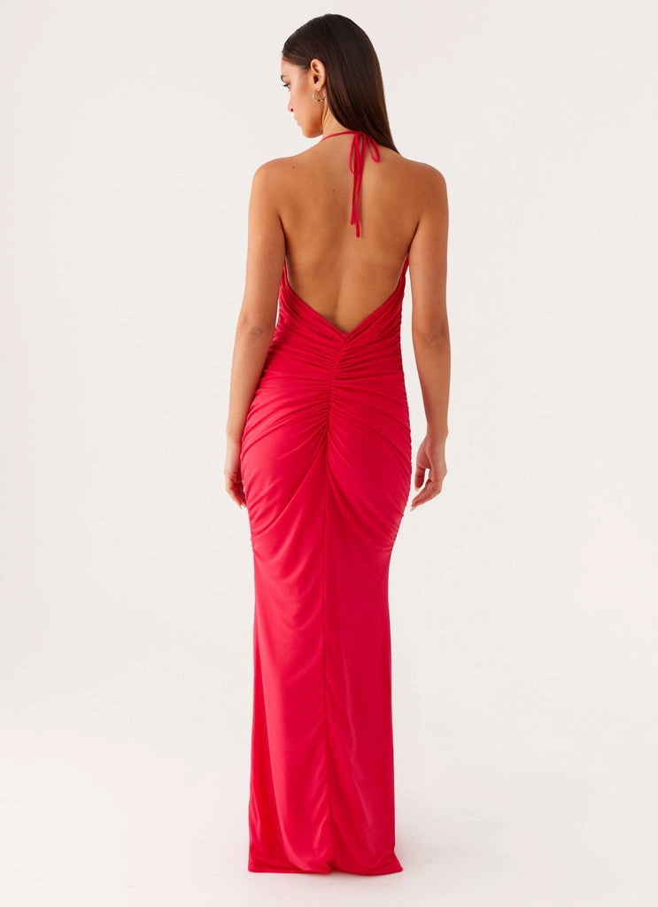 OKBBN's stunning square neckline with exposed back and smooth silhouette Prom Dresses