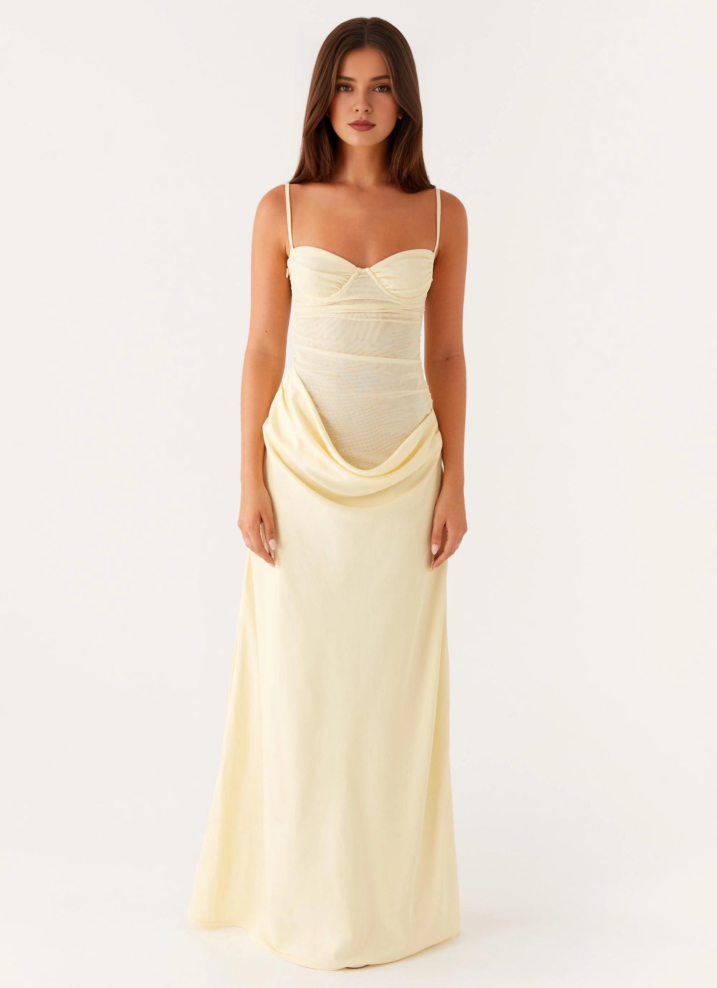 OKBBN's stunning structured pleated hem details add texture and dynamism to Prom Dresses