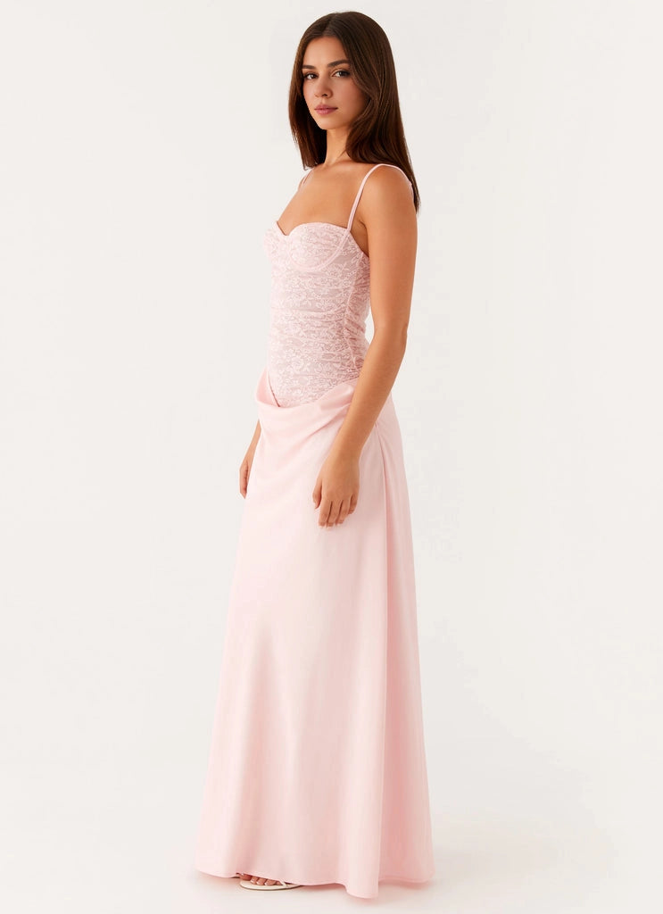 OKBBN's stunning structured pleated hem details add texture and dynamism to Prom Dresses