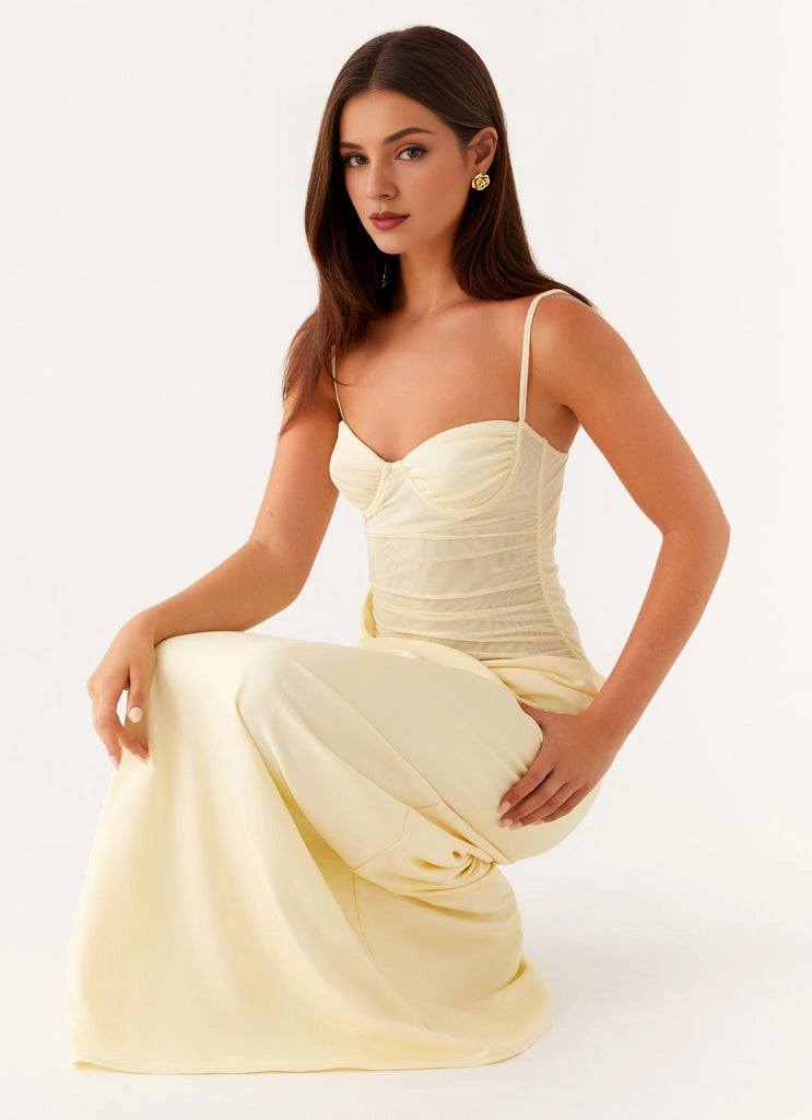 OKBBN's stunning structured pleated hem details add texture and dynamism to Prom Dresses